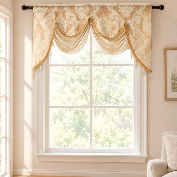 The Floral Jacquard Window Valance