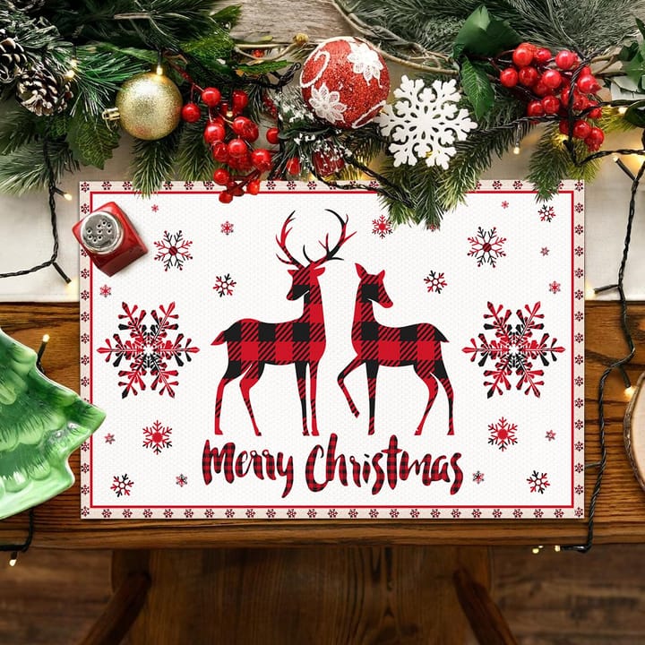 The Christmas Print Linen Placemat