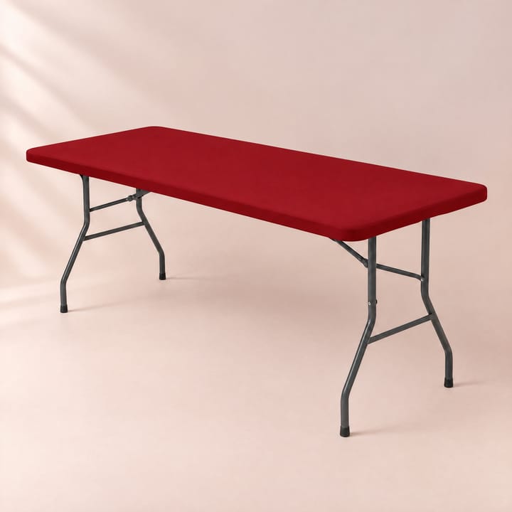 The Stretch Fitted Tablecloth, Red