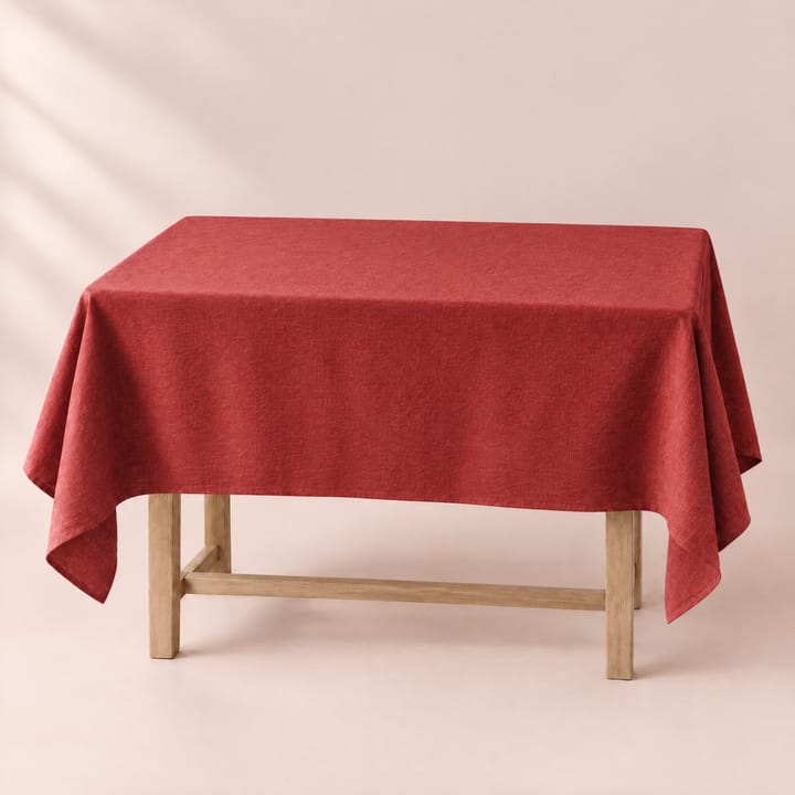 The Water-Repellent Tablecloth in Wine red