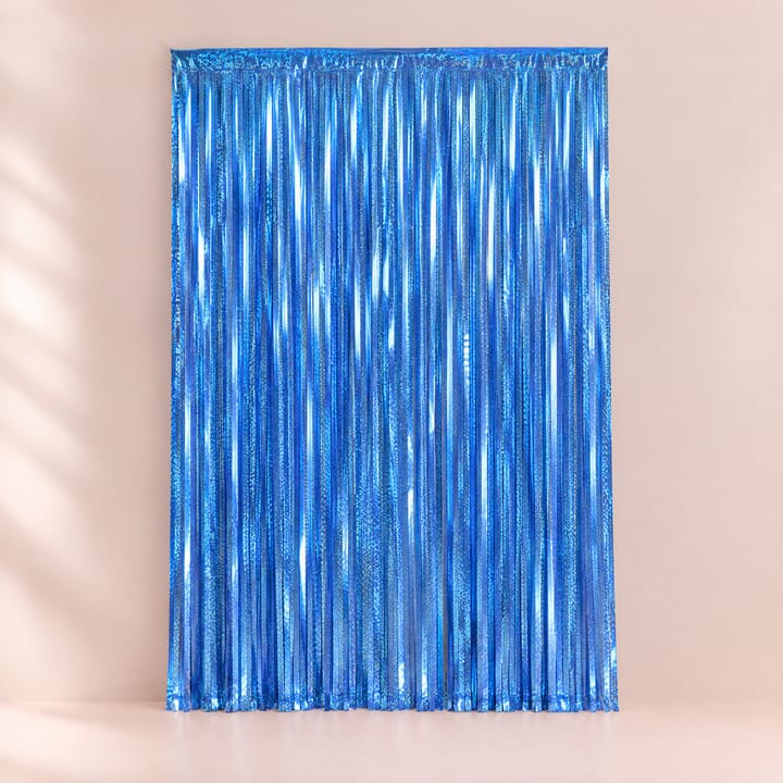 The Tinsel Foil Fringe Curtain, Laser blue
