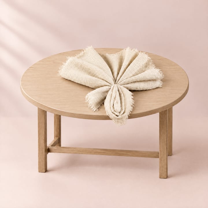 The Crinkled Gauze Napkin, Beige