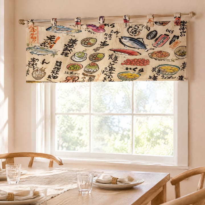 The Japanese Food Print Valance