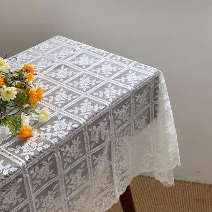 The Embroidered Lace Tablecloth