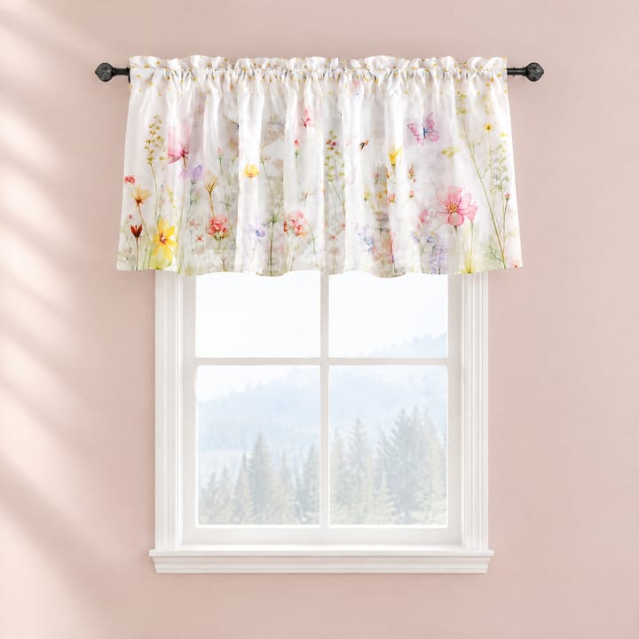 The Botanical Floral Print Valance