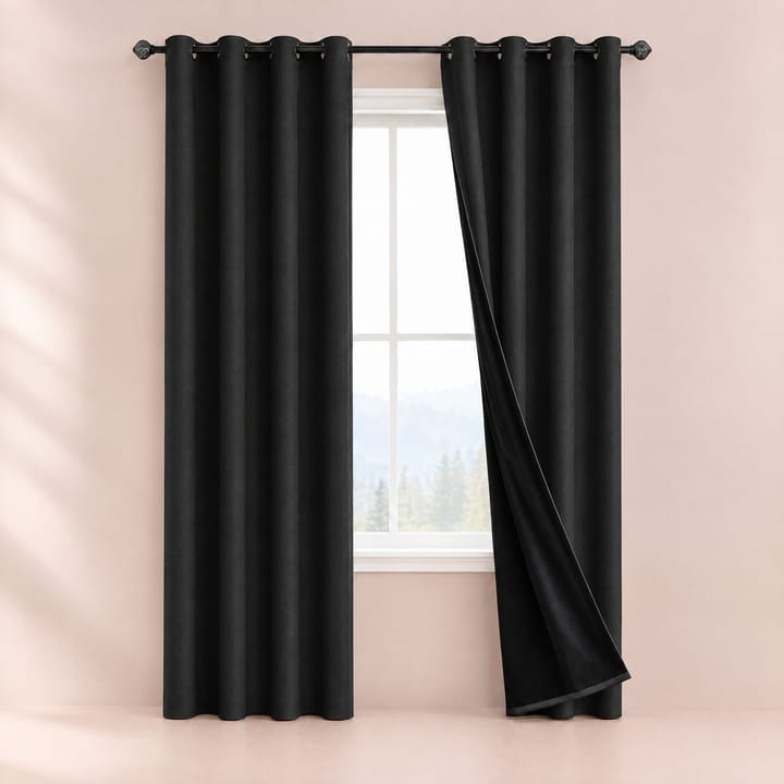 The Dusk Woven Blackout Panel, Black
