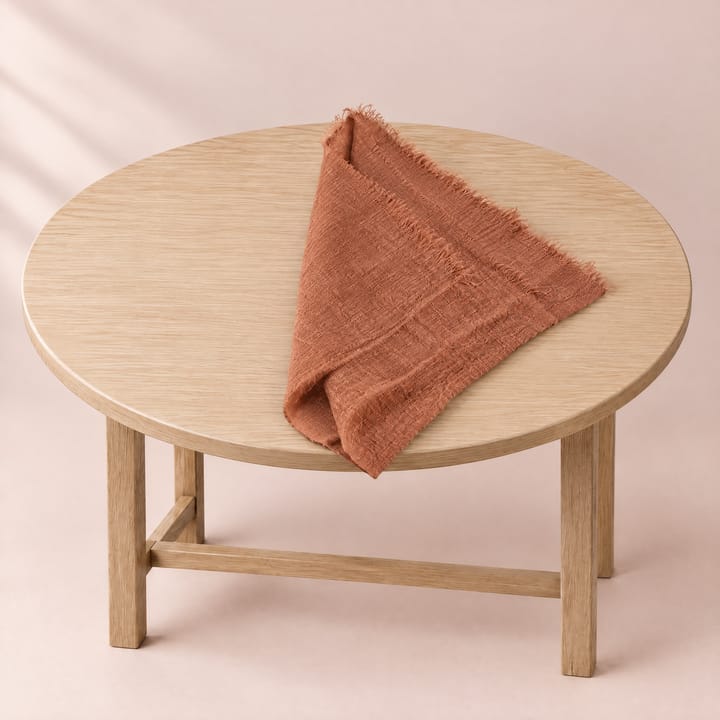 The Crinkled Gauze Napkin, Terracotta