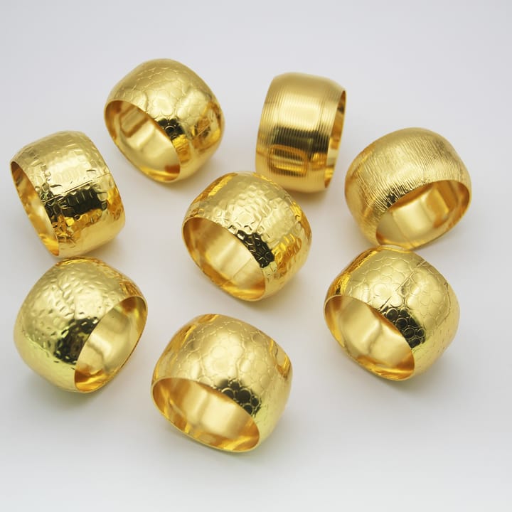 The Hammered Metal Napkin Ring