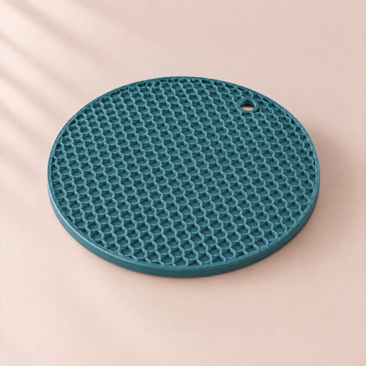 The Round Silicone Placemat, Blue