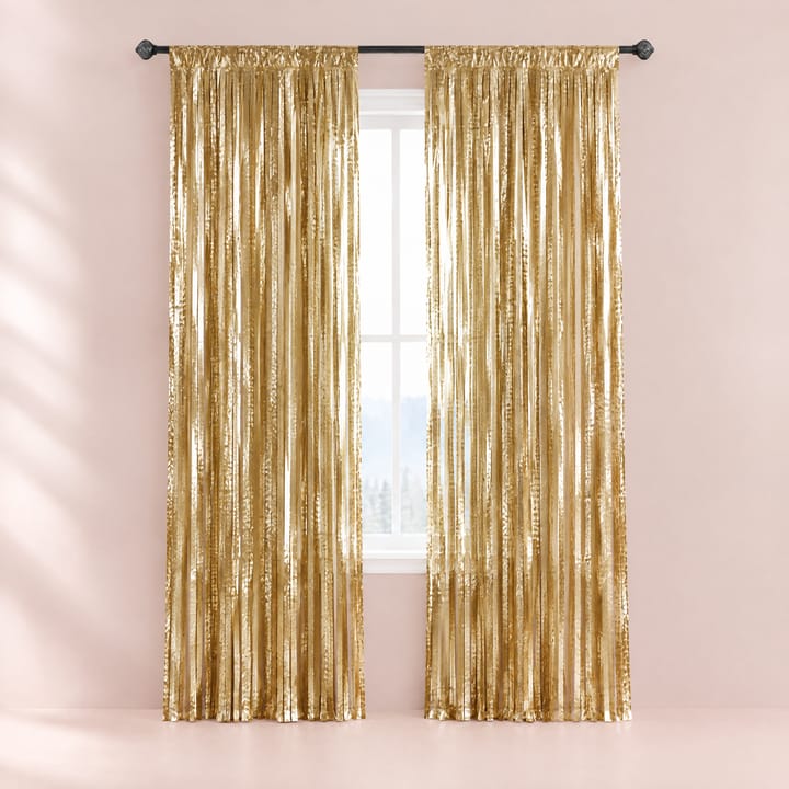 The Tinsel Foil Fringe Curtain, Champagne