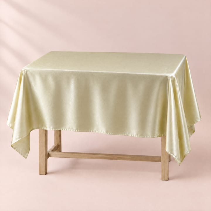 The Satin Rectangle Tablecloth, Champagne