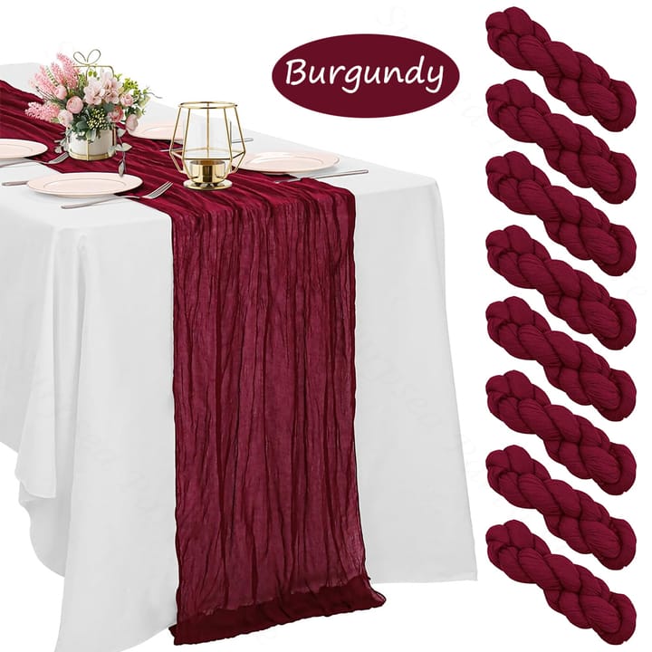 The Crinkled Cheesecloth Gauze Runner