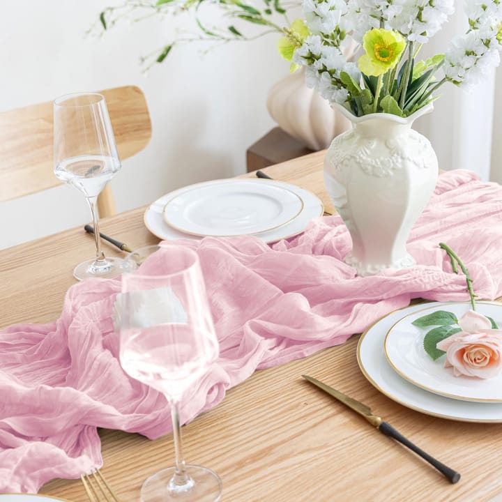 The Crinkled Gauze Table Runner