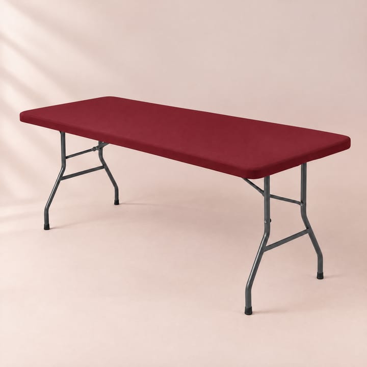 The Stretch Fitted Tablecloth, Burgundy