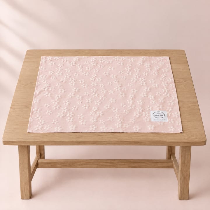 The Floral Weave Placemat, Pink floral