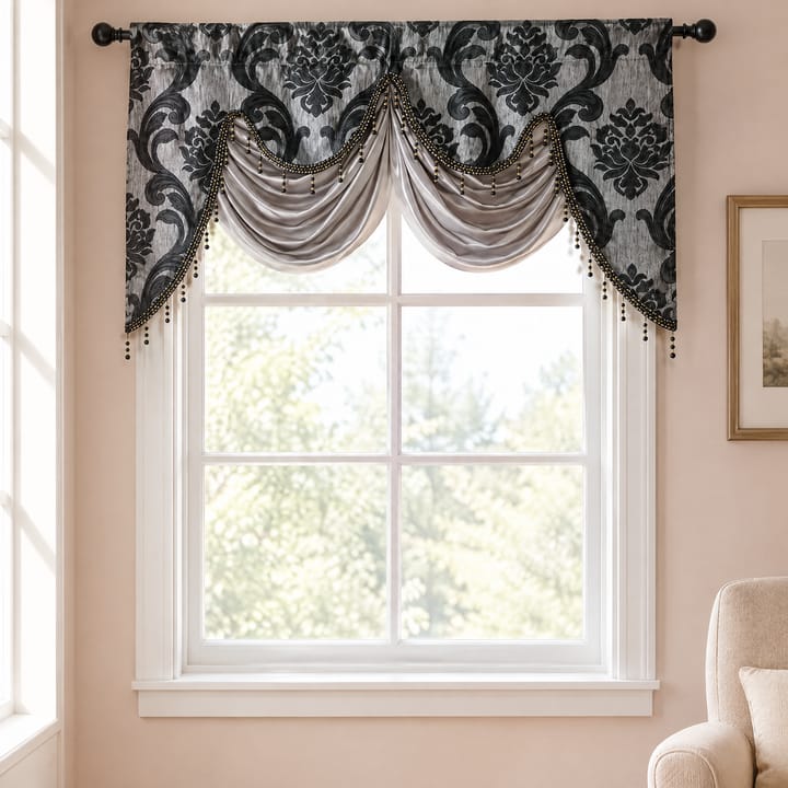The Floral Jacquard Window Valance