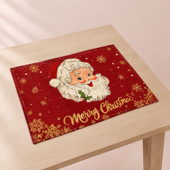 The Christmas Print Linen Placemat