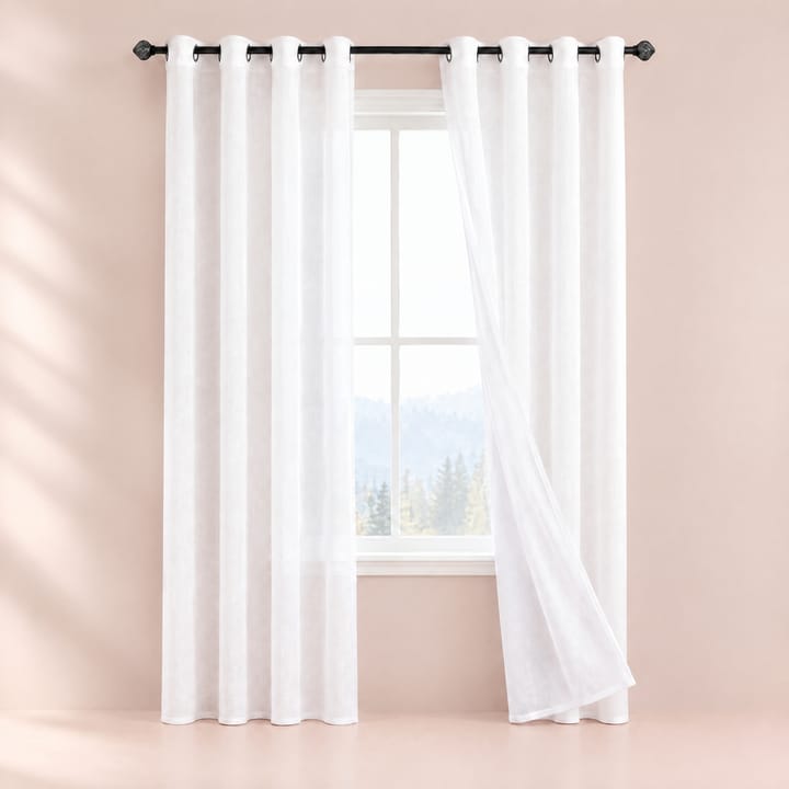 The Airy Tulle Sheer Curtain, White