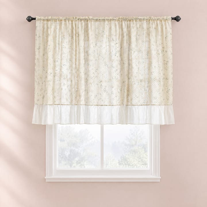 The Floral Ruffled Cafe Curtain