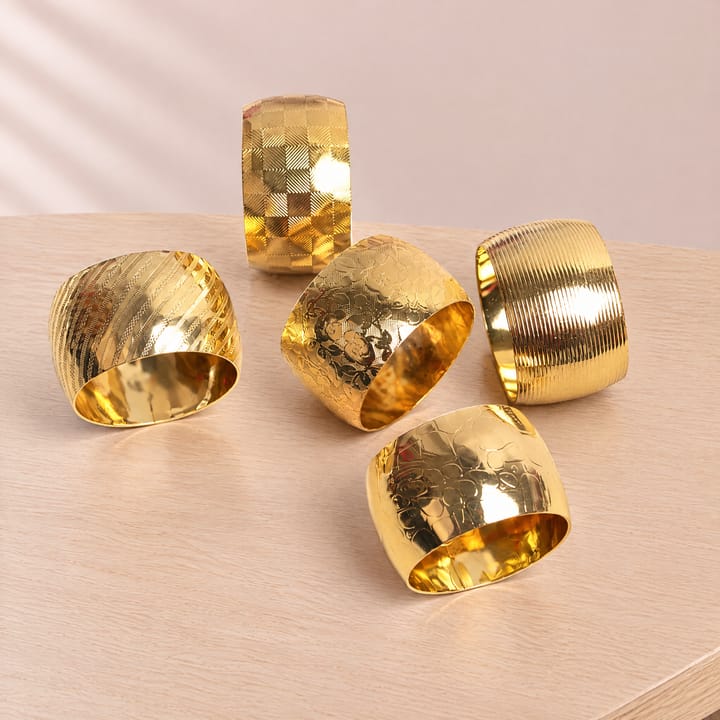 The Hammered Metal Napkin Ring