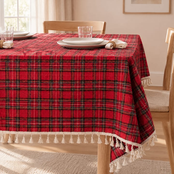 The Plaid Holiday Tablecloth