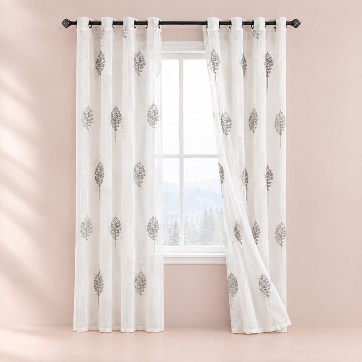 The Embroidered Tree Sheer Curtain