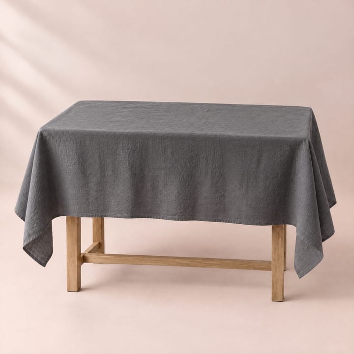 The Pure Linen Tablecloth, Dark gray
