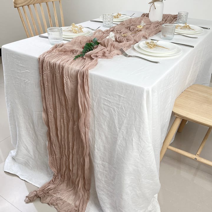 The Gauze Crinkle Table Runner