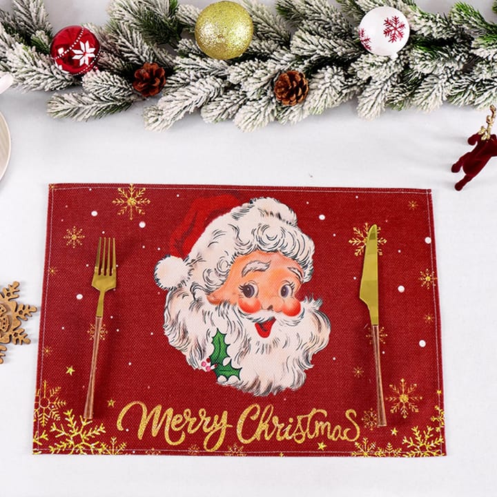 The Christmas Print Linen Placemat