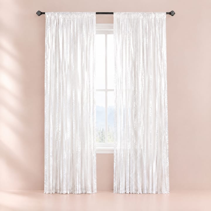 The Tinsel Foil Fringe Curtain, Pastel white