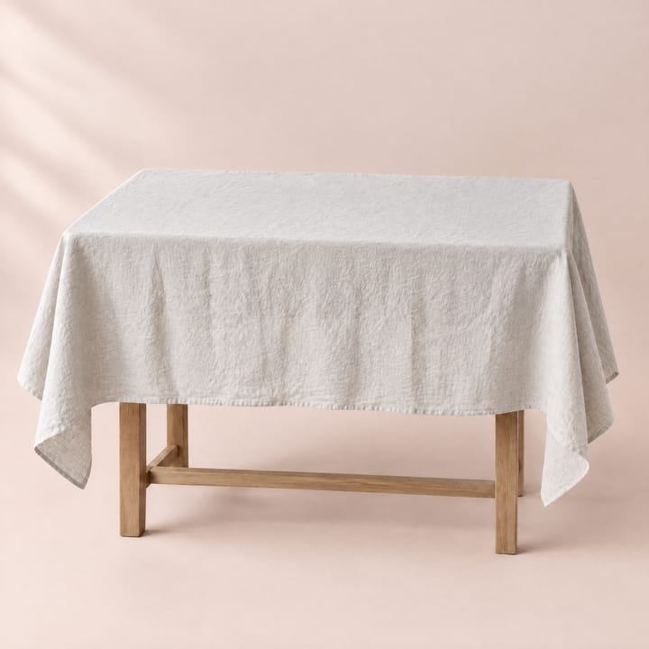The Pure Linen Tablecloth, Light gray