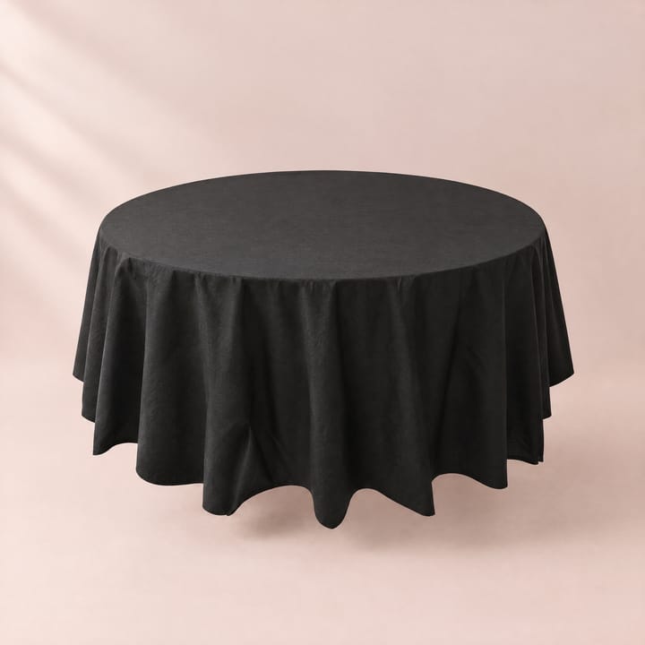 The Disposable Round Table Cover, Black