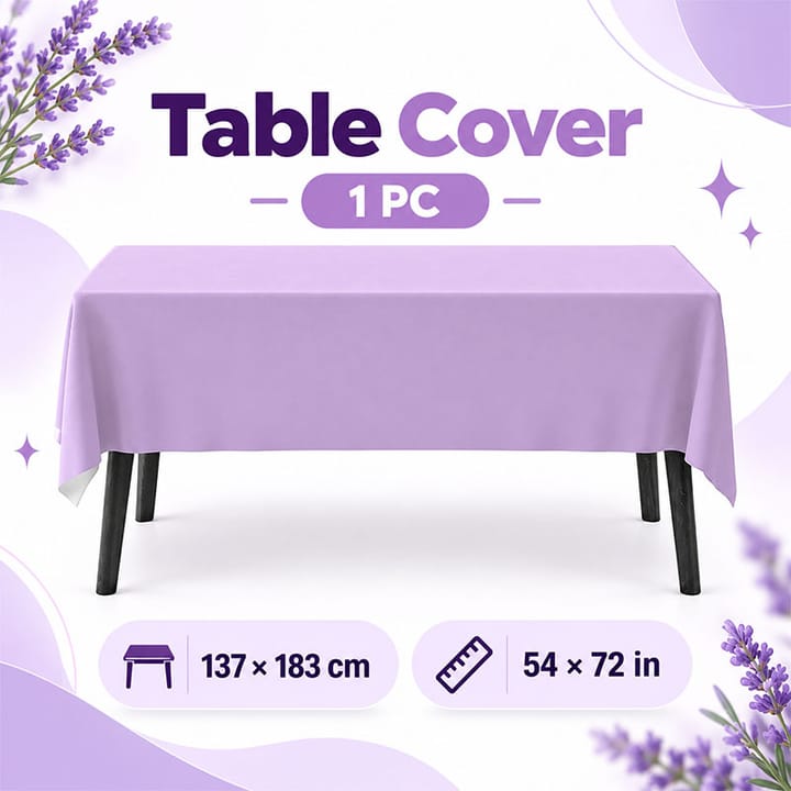 The Purple Polyester Weave Tablecloth