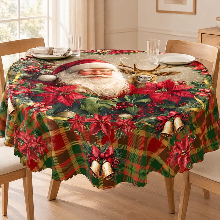 The Christmas Plaid Tablecloth