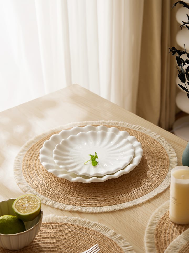 The Fringe Round Woven Placemat