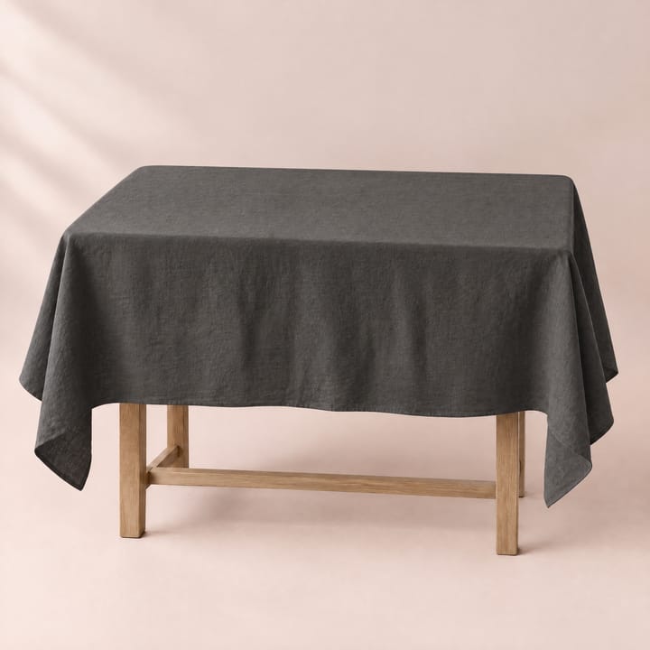 The Pure Linen Tablecloth, Black