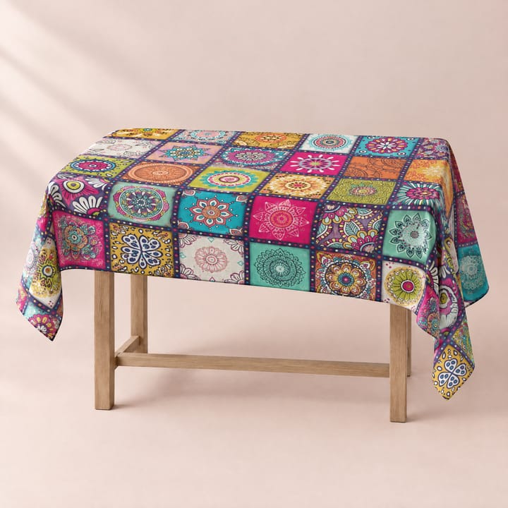 The Boho Mandala Patchwork Tablecloth