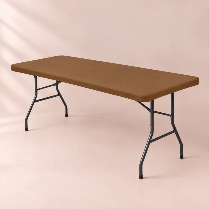 The Stretch Fitted Tablecloth, Light brown