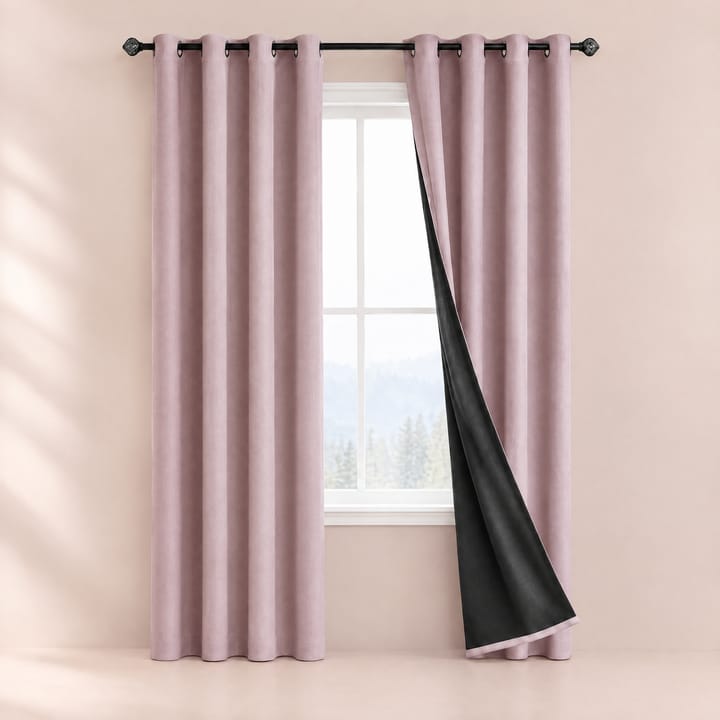 The Dusk Woven Blackout Panel, Pink