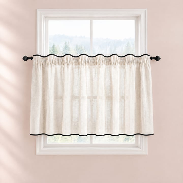The Soft Weave Cafe Curtain, White