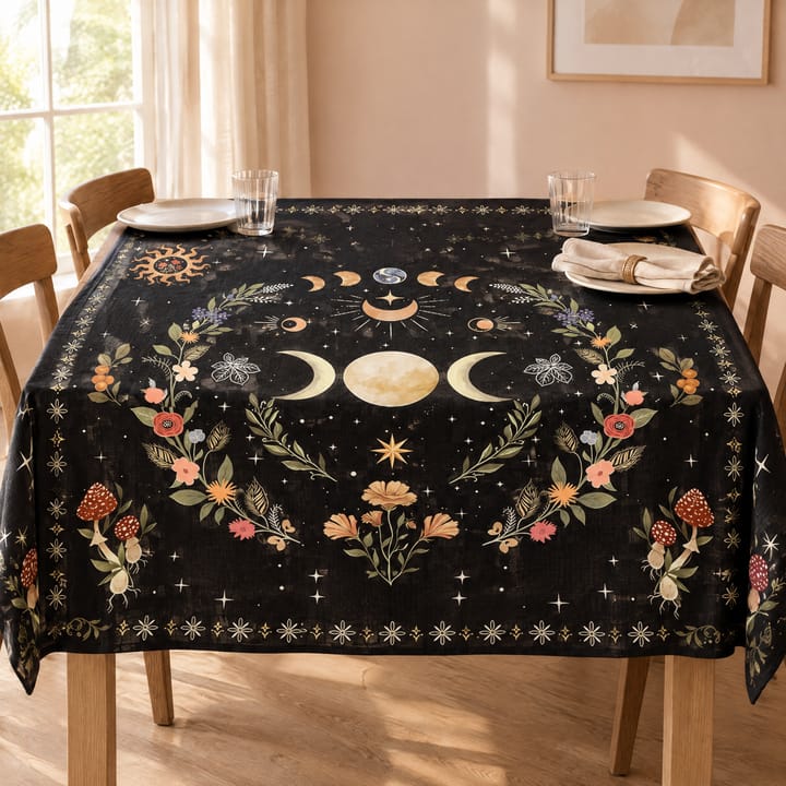 The Tarot Altar Square Tablecloth