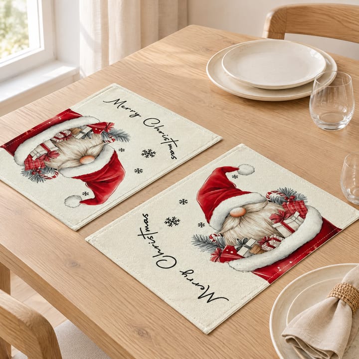 The Santa Gnome Christmas Placemat