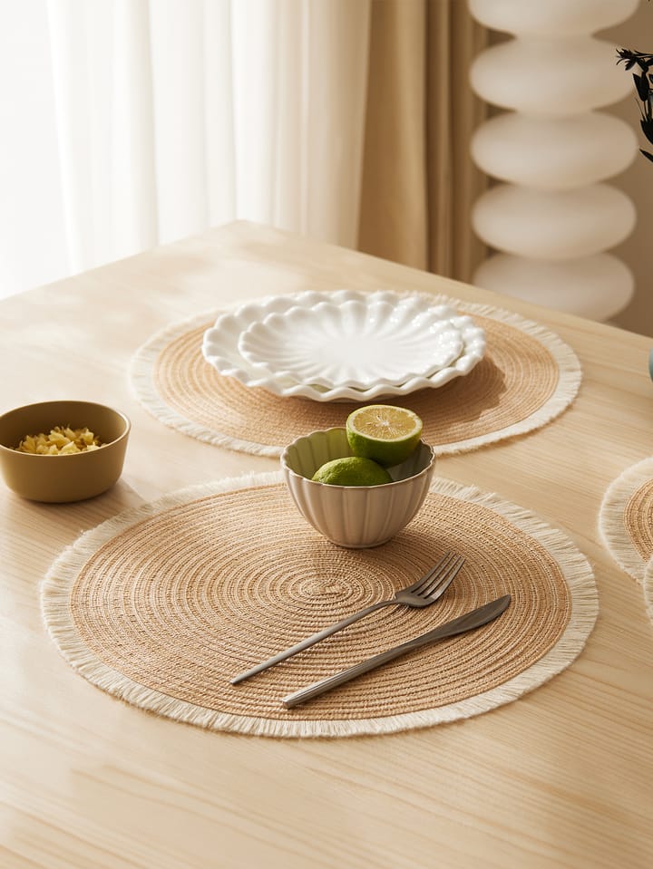 The Fringe Round Woven Placemat