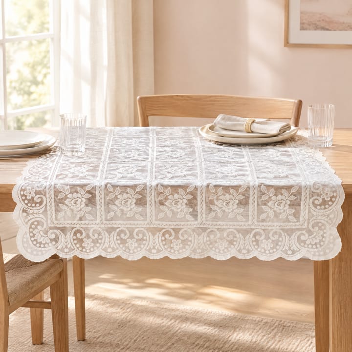 The Embroidered Lace Tablecloth