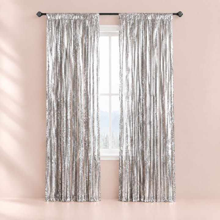 The Tinsel Foil Fringe Curtain, Silver