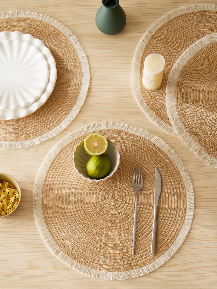 The Fringe Round Woven Placemat