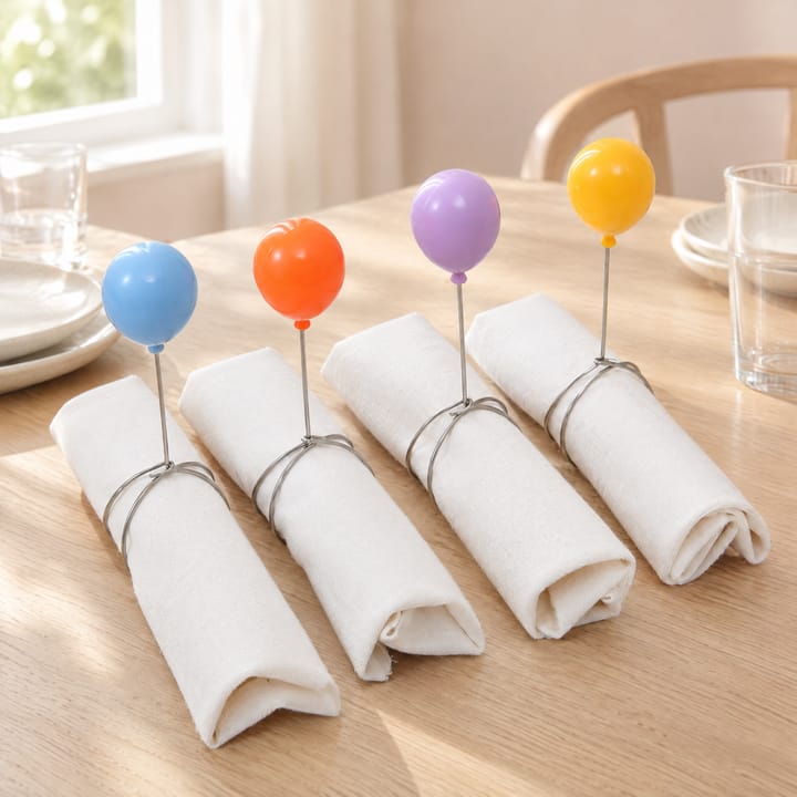 The Balloon Napkin Ring Set