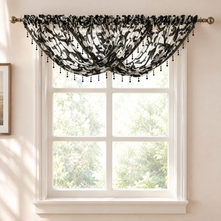 The Beaded Waterfall Jacquard Valance