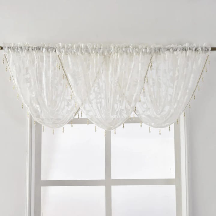 The Beaded Waterfall Jacquard Valance