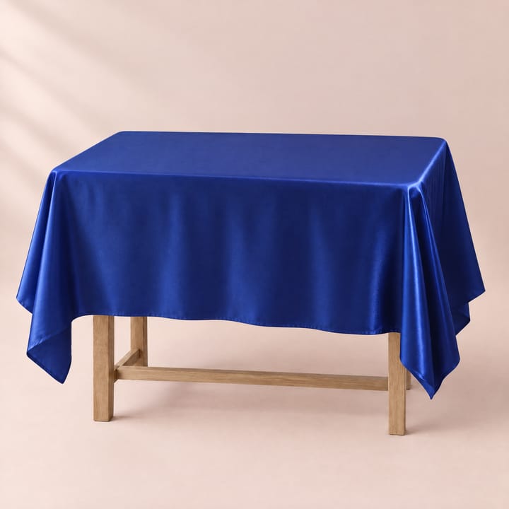 The Satin Rectangle Tablecloth, Royal blue